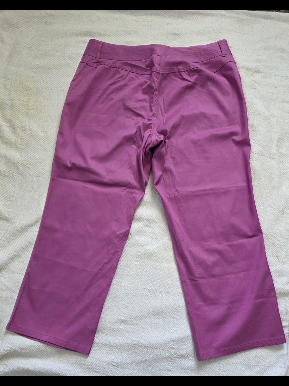 NWT Pant Capri Venezia Lane Bryant Size 16 Purple Magenta - Picture 5 of 9
